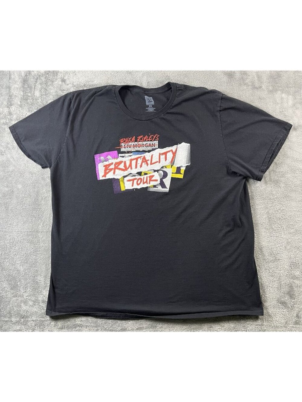 WWE Men’s Black Rhea Ripley Brutality Tour “Mami’s Back” T-Shirt Size 3XL